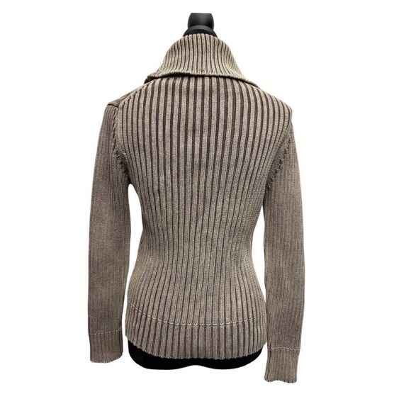 💎 Jeanne Pierre Turtleneck Knit Sweater Brown - Picture 2 of 8